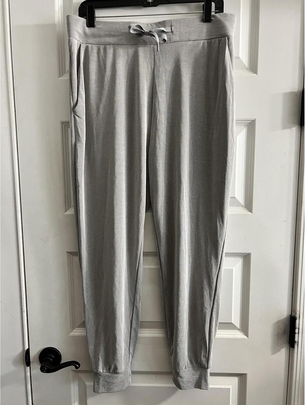 Cozy Earth Light Gray Women's Knit Jogger Pants
